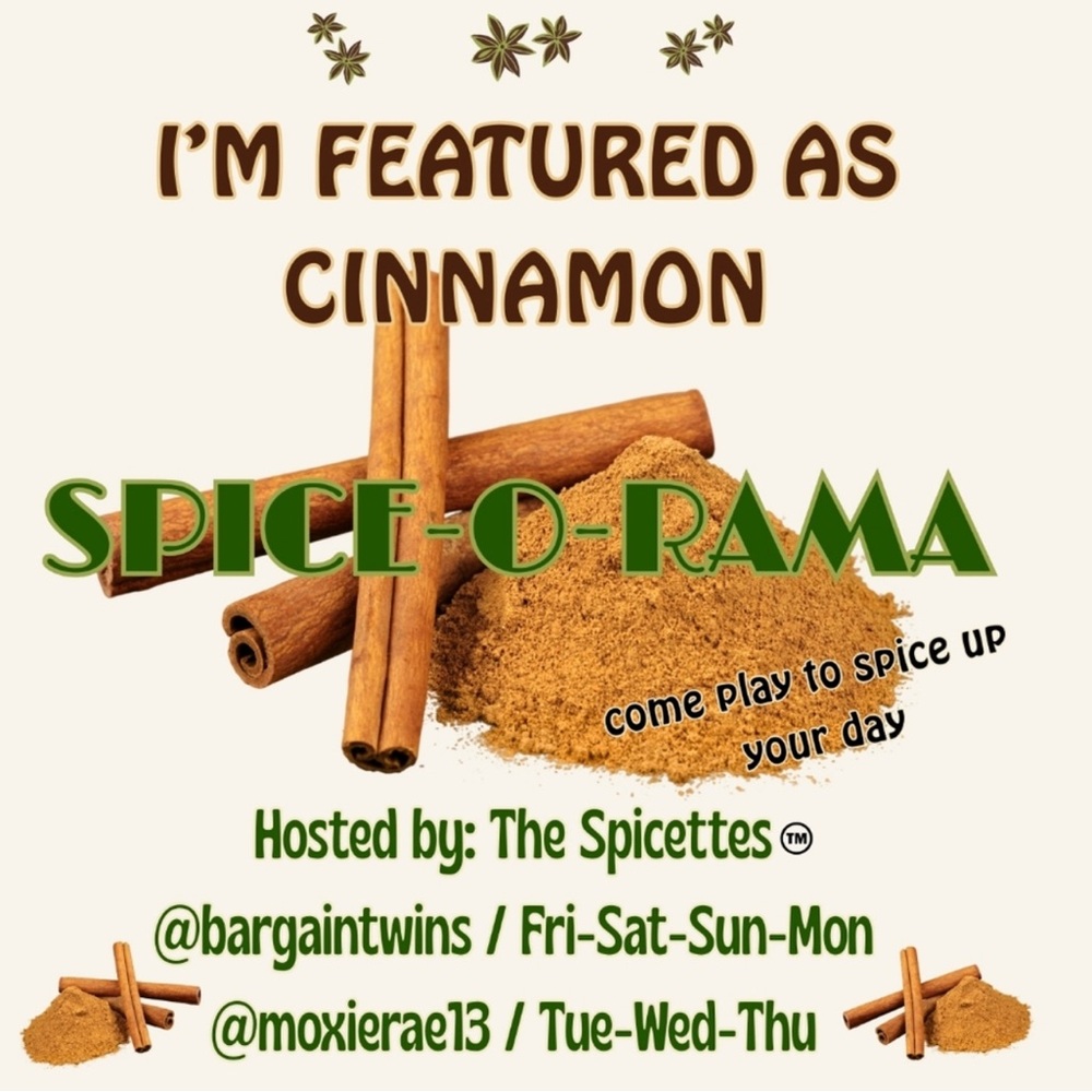 🌶️ ℑ’𝔪 𝔉𝔢𝔞𝔱𝔲𝔯𝔢𝔡 as CINNAMON spice today 1/14 🌶️